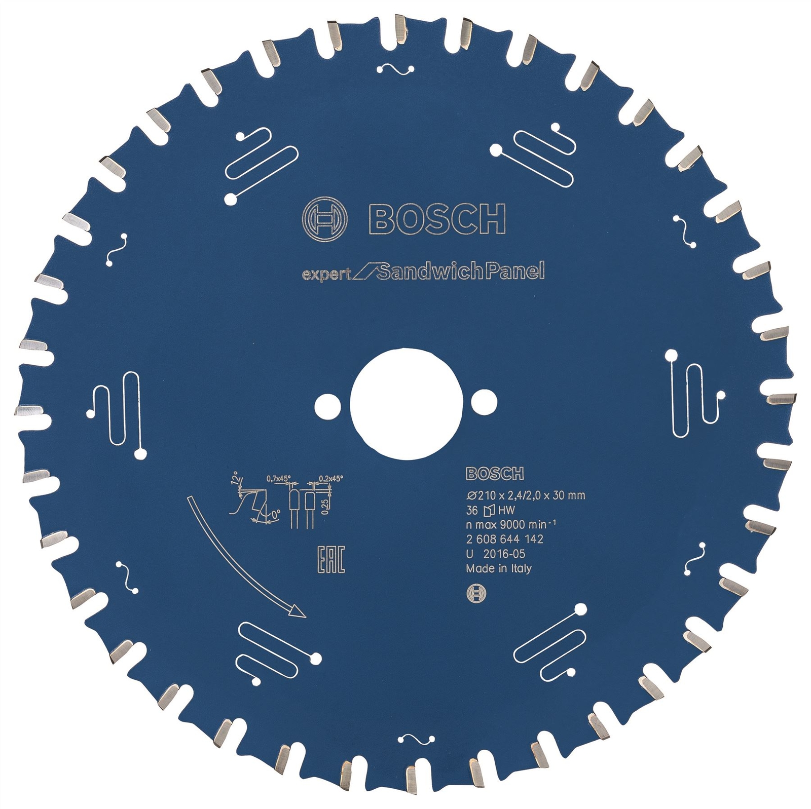 Bosch Expert Sandwich Panel circular saw blade 210x30x2,4 mm, 36 2608644142