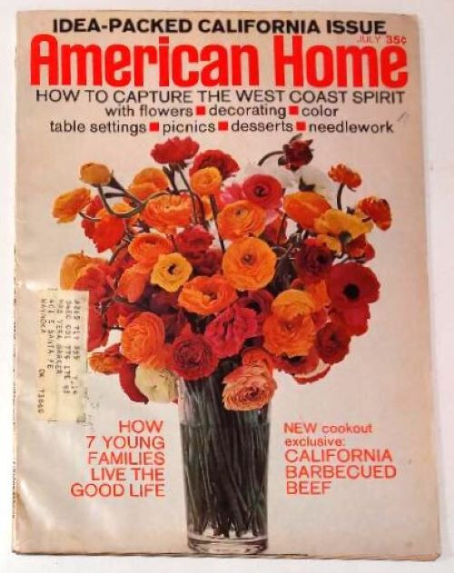 Vintage Issue of American Home Magazine (Jul 1973) in acceptable condition