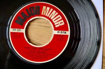 CRAZY ELEPHANT GIMME, GIMME, GOOD LOVING 7'' MAJOR MINOR (1969) VG+ PSYCH ENGLAND