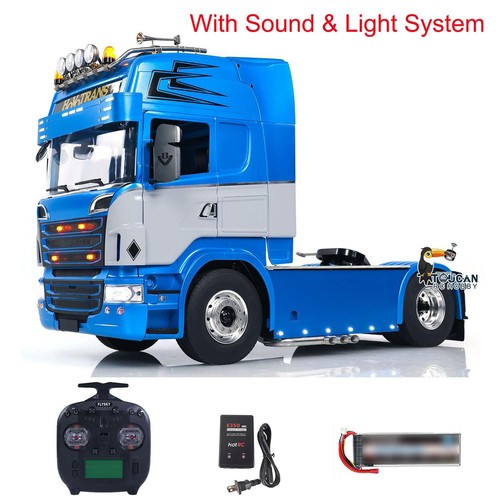 Camión tractor de radiocontrol LESU 4x4 1/14 RTR sistema de luz de sonido modelo de automóvil - Imagen 4 de 4