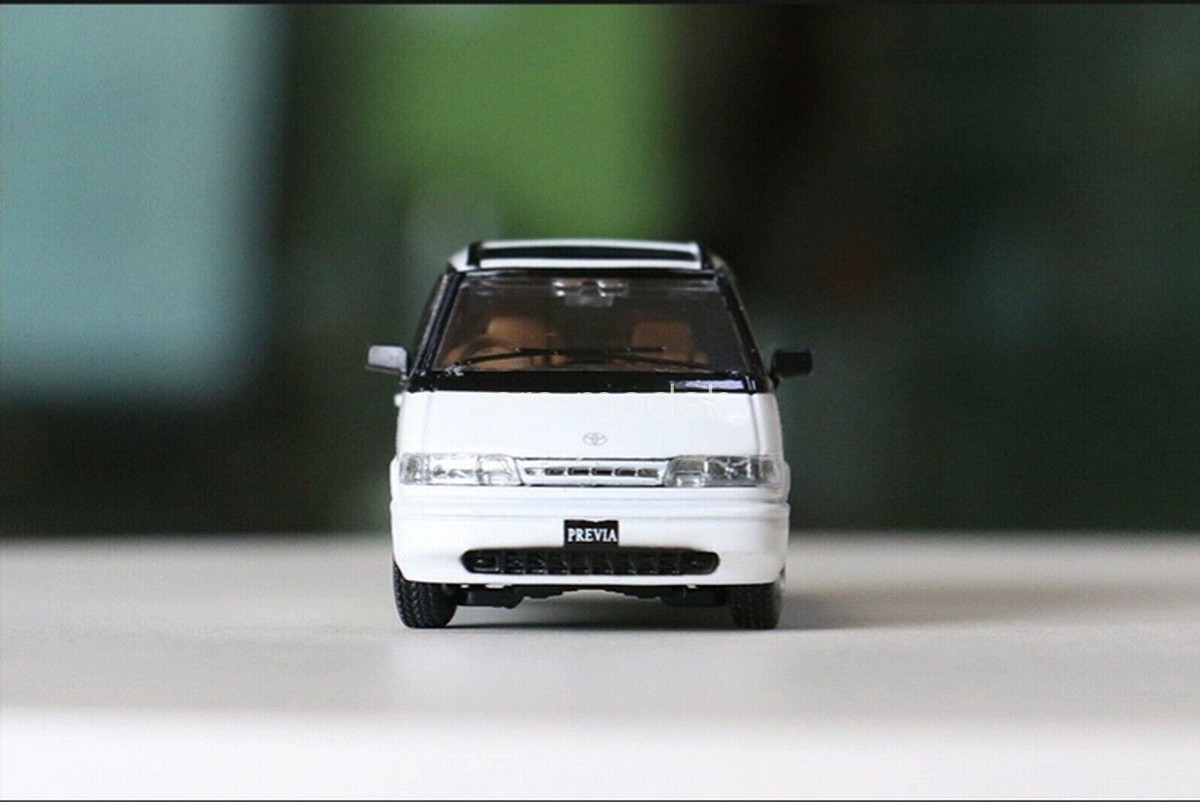 GCD 1/64 Scale Toyota PREVIA MPV White Diecast Car Toy Collection