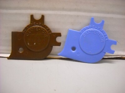 Vintage Tupperware Gratte-tout Scrap Em All Cleaning Tool Blue & Brown Lot of 2