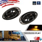 Smoked Front Fender Cab Side Marker Signal Light For 08-17 Freightliner Cascadia