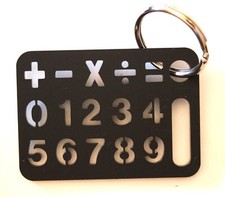 SPELLING NUMBERS & SYMBOLS COMMUNICATE  LETTER BOARD - KEYCHAIN TRAVEL SET
