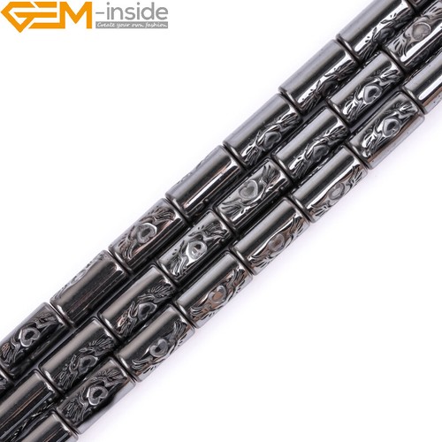 Cuentas de hematita negras naturales fabricación de joyas poder energía chakra 15" moneda cruz - Imagen 91 de 360