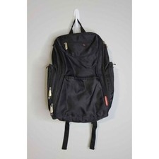 Fisher-Price Kaden Backpack Diaper Bag Black/Red Multiple Pockets Fastfinder