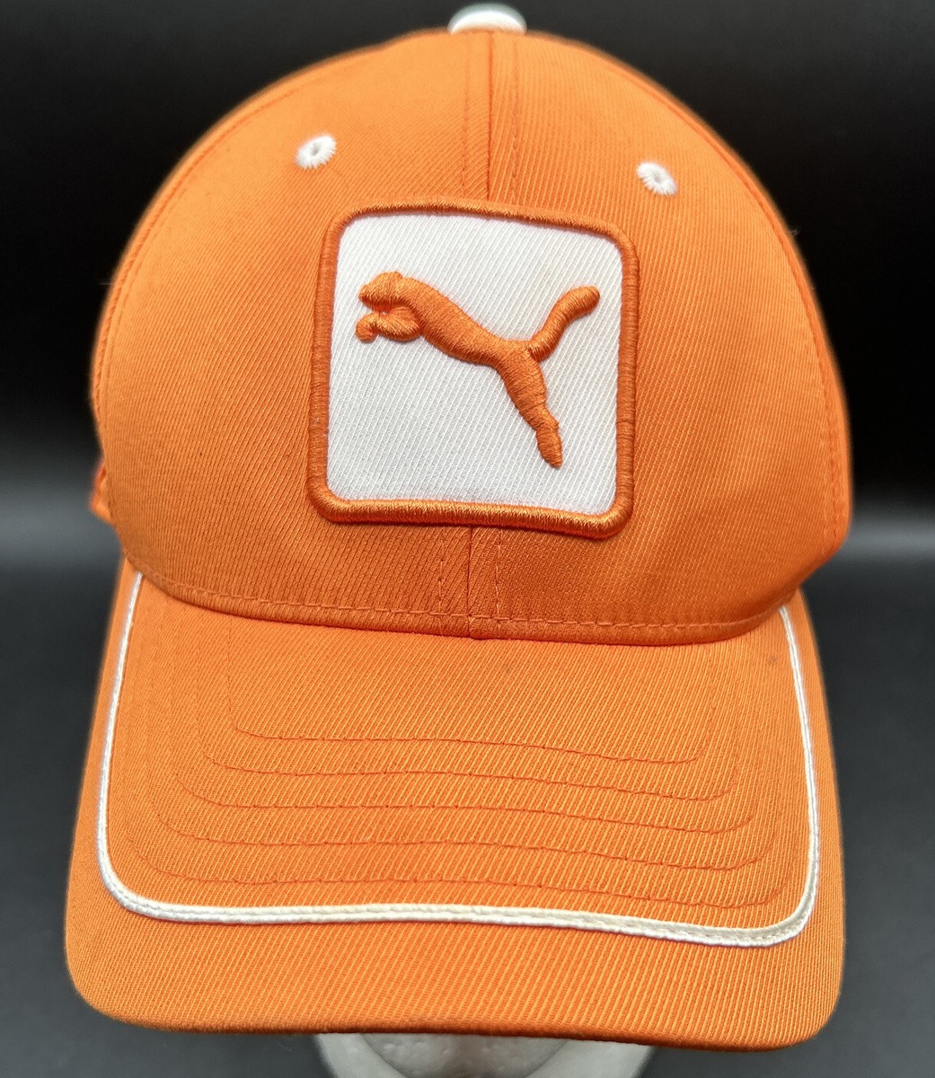 Puma COBRA GOLF Strap-back Hat ORANGE Adjustable One Size | eBay