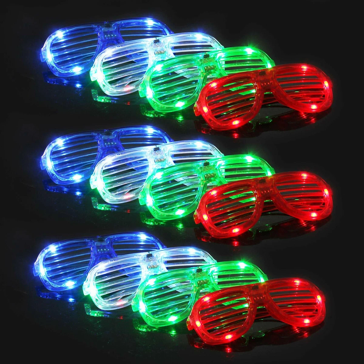 Light Up Glasses Bulk Party Favors Glow in The Dark LED Glasses Party  Supplies 12 Pieces 