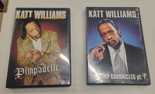 LOT OF 2 COMEDY DVDS KATT WILLIAMS PIMPADELIC THE PIMP CHRONICLES PT. 1