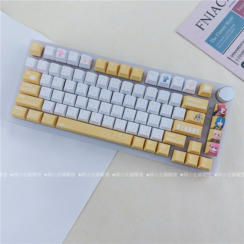 BOCCHI THE ROCK Ijichi Nijika Keycap 137 Keys Dye-sub PBT for Cherry MX Keyboard - Image 2 of 4