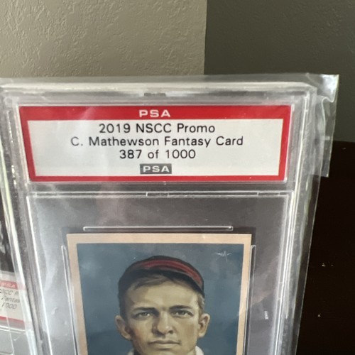 Juego de tarjetas promocionales NSCC 2019 PSA #387Cobb Wagner Jackson Lajoie Mathewson 1000 Made - Imagen 7 de 11