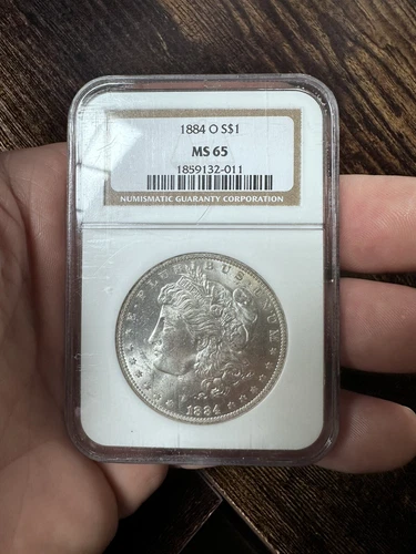 1884 O S Morgan Dollar MS65