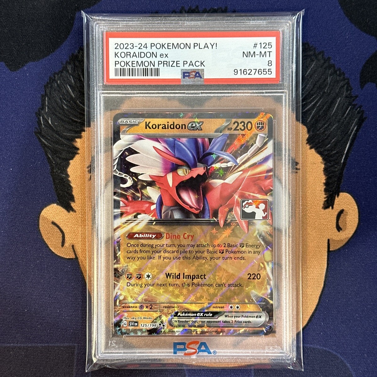 PSA 8 NEAR MINT 2023-2024 Pokemon Play! Prize Pack KORAIDON EX
