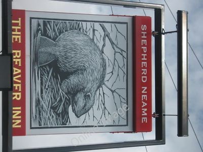Foto 12x8 The Beaver Pub Schild Ashford\/TR0042 auf [[2004957]]. c2010