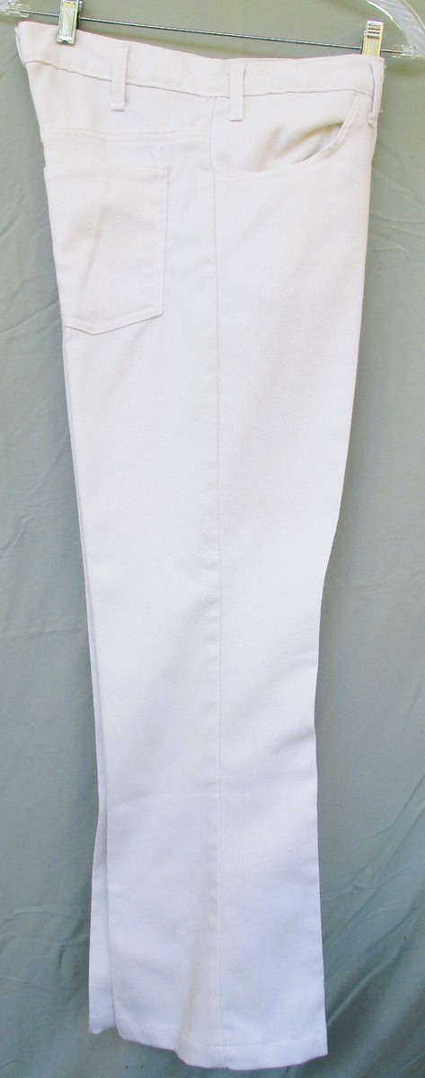 Vintage Levi's 1970's Big E Sta-Prest White Flare Pants - Men's 31