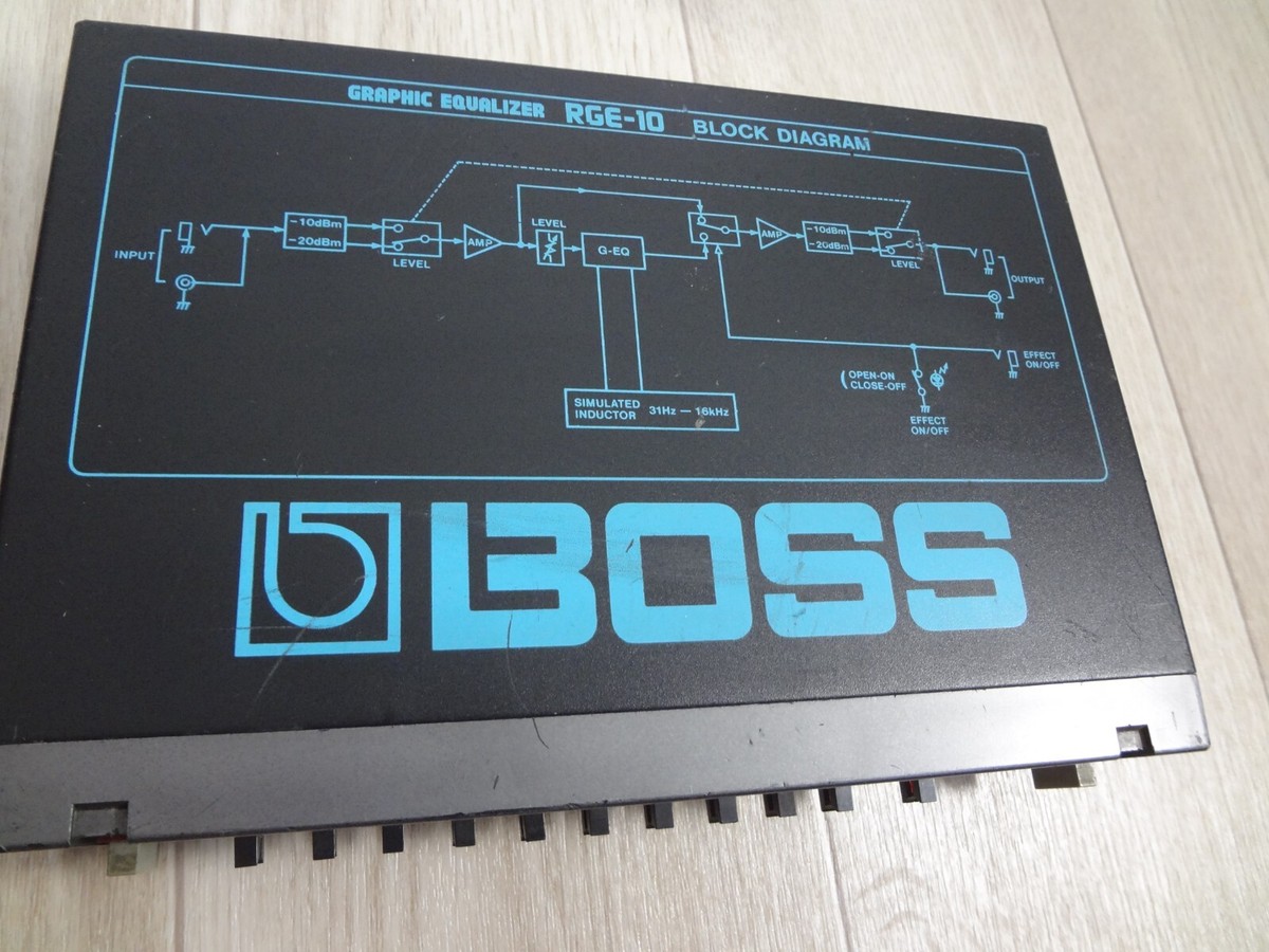 BOSS RGE-10 Graphic Equalizer Vintage Tested Work | eBay