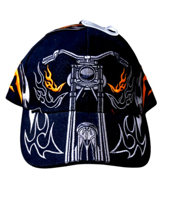 Men's tribal bike adjustable embroidered hat cap