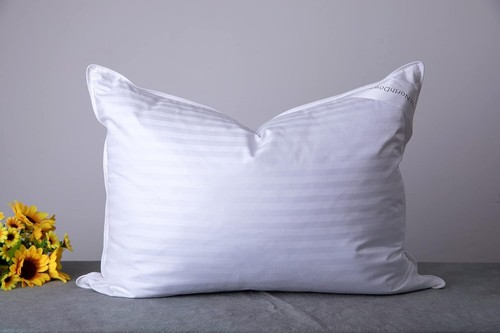 Standard Goose Down Feather Hotel Collection Bed Pillows Sleeping Pillow Back US - Picture 2 of 8