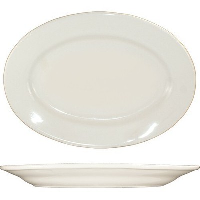 International Tableware RO13 11 1/2 in x 8 1/4 Platter With Rolled