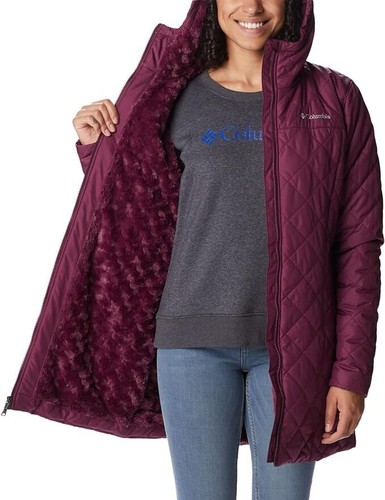 NWT Columbia Women's Copper Crest Long Hooded Jacket Sizes XS-XL $200 6C116 - Picture 2 of 9