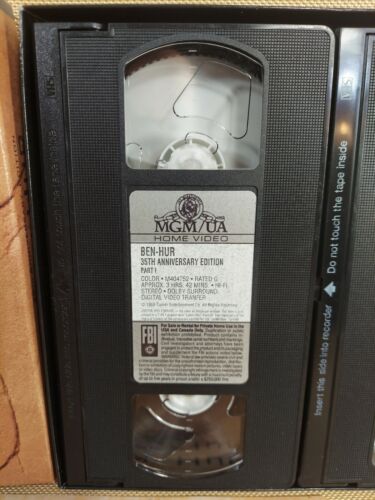 Ben-Hur (VHS, 1994 2-Tape Set, 35th Anniversary Edition Widescreen) Boxed Set - Picture 3 of 4