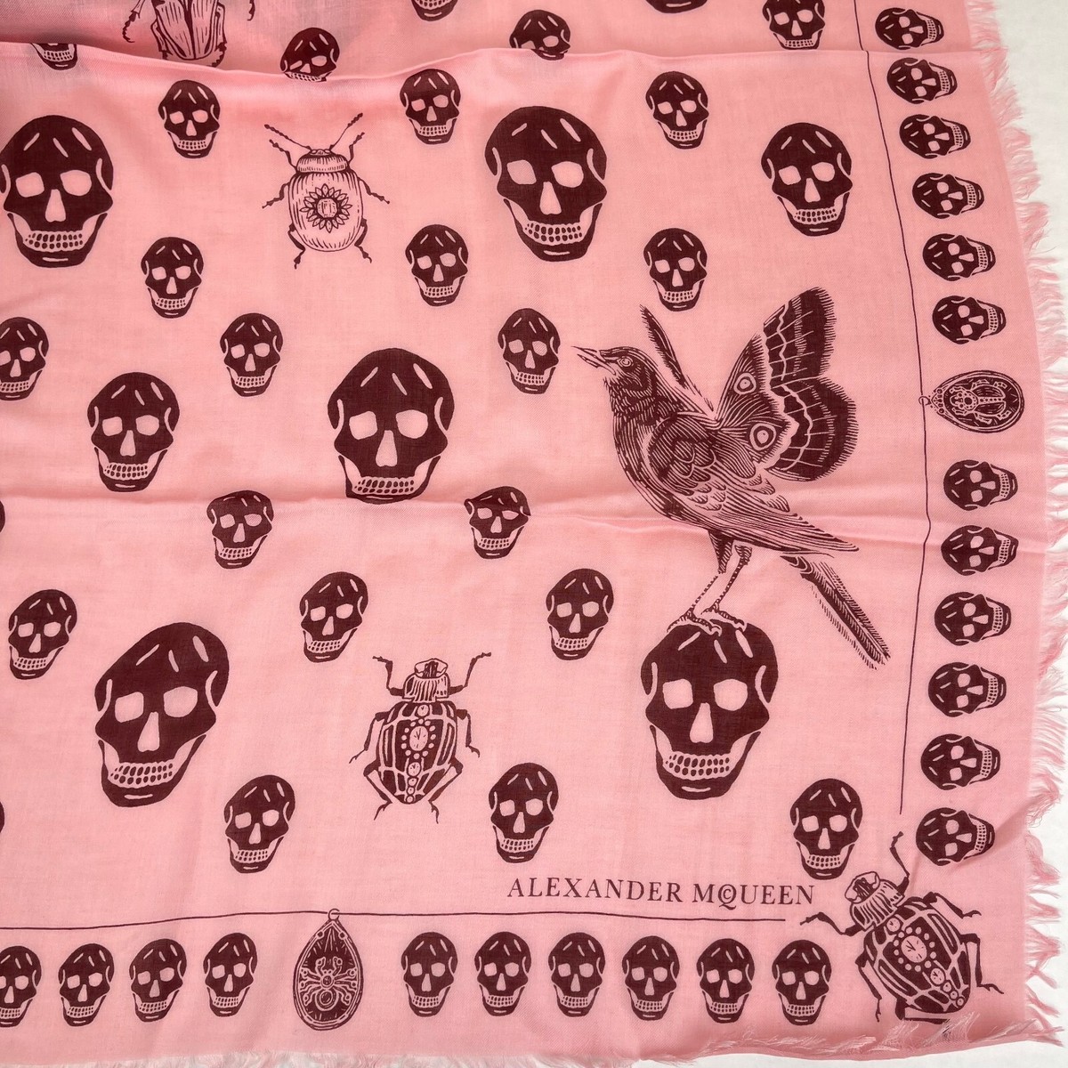 マフラー ALEXANDER MCQUEEN Printed Modal Blend Foulard Alexander McQueen Alexander Mcqueen Printed Twill Foulard