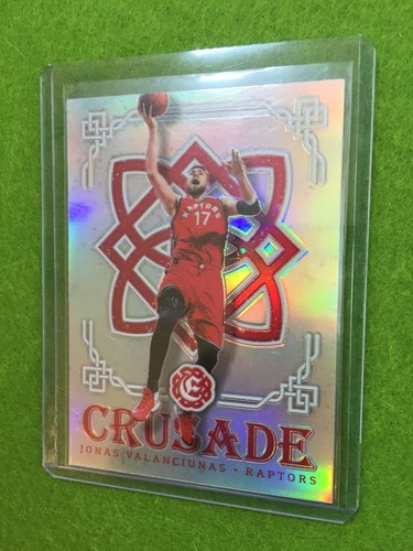 JONAS VALANCIUNAS RAPTORS REFRACTOR 2016-17 Excalibur Crusade Silver SP PRIZM#77 - Picture 5 of 12