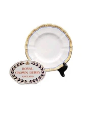 Royal Crown Derby CARLTON BLUE Bread & Butter Plates EXCELLENT+ Bone China