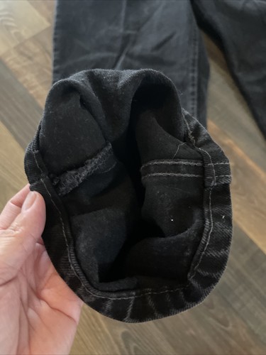 Levi's 550-0260 Relaxed Fit Black Denim Jeans Made in USA Size W37 Actual Fit - Picture 8 of 11