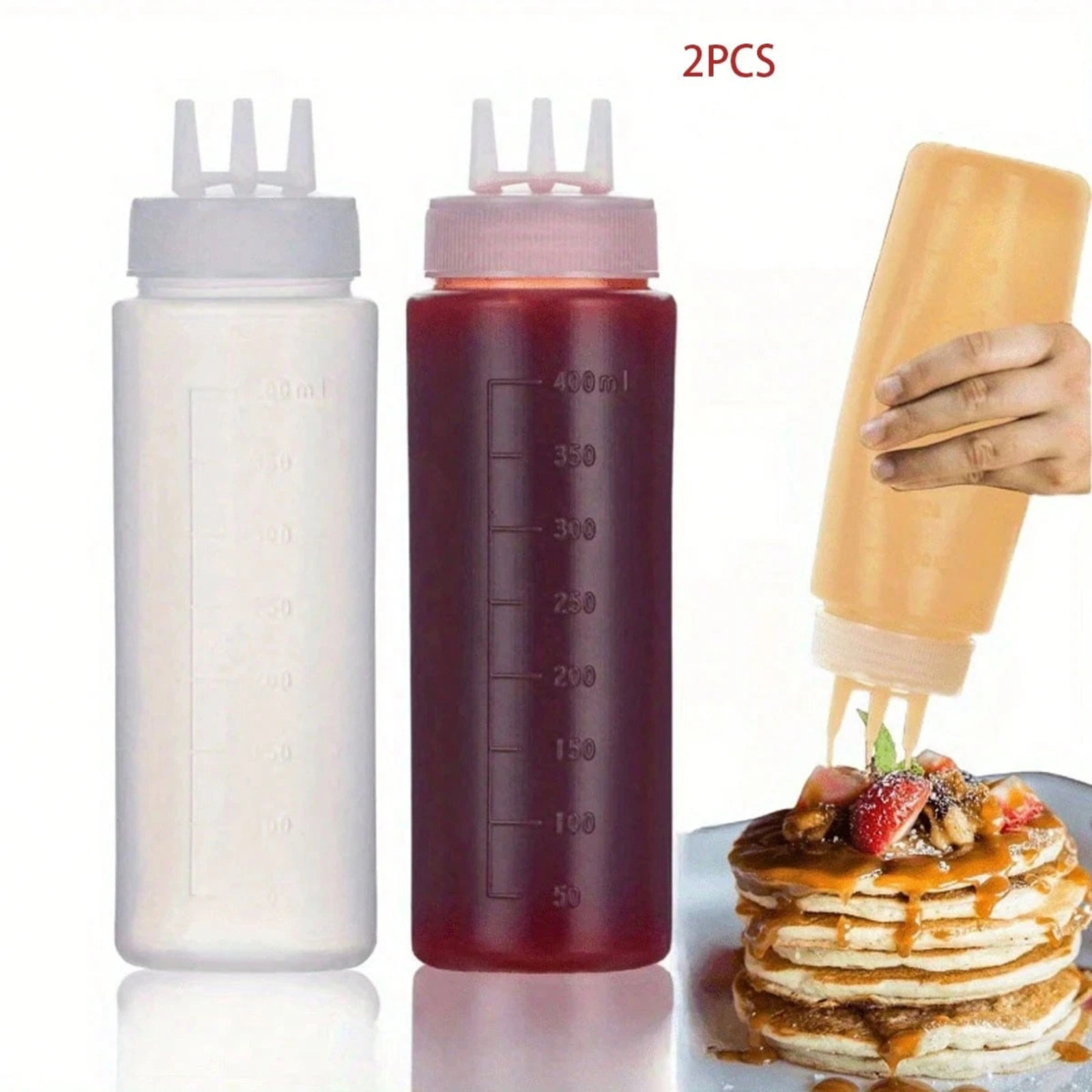 For Sauce Ketchup Dispenser 3 Hole Leakproof Bottle For Food New