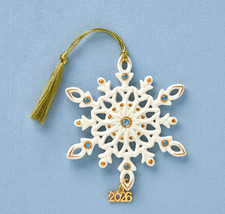 Lenox Annual Gemmed Snowflake Christmas Ornam...