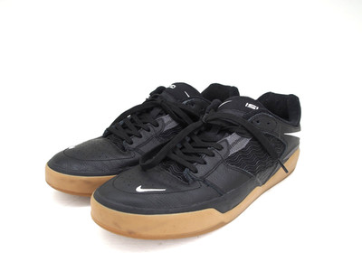 Nike SB Ishod Wair Black Gum Sneakers Men's sz 12 Black Leather/Mesh DH1030-001