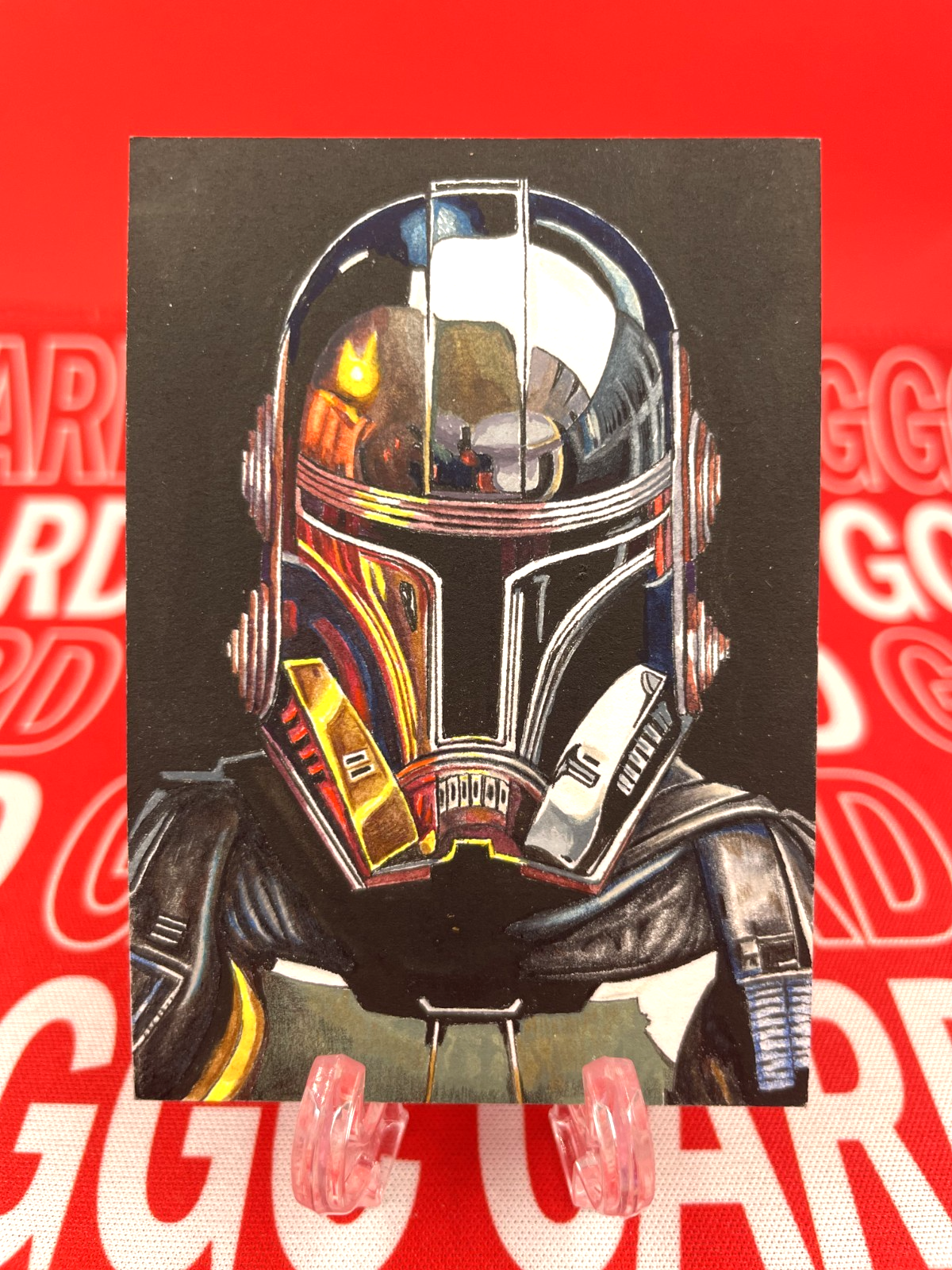 GGC Studio Star Wars The Mandalorian Artist Hand Drawn Auto Sketch Card 1/1