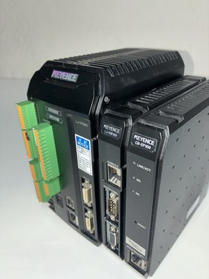 Keyence LJ-V7001 Controller w/ LJ-VM100 Display & CB-EP100 EtherNet/IP - USED