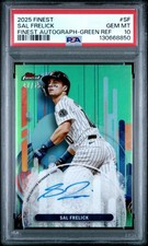 2025 Finest Sal Frelick Green Refractor Auto /99 #SF PSA 10 GEM MINT POP 1