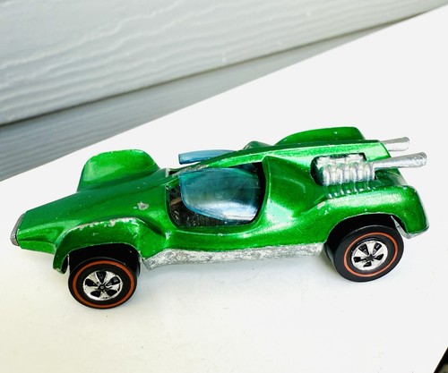 Mantis HK verde esmeralda Hot Wheels Redline 1970 con interior oscuro original - Imagen 2 de 13