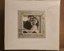 New MCS MBI White Wedding Scrapbook Photo Album Together Forever Love 12  x 12  