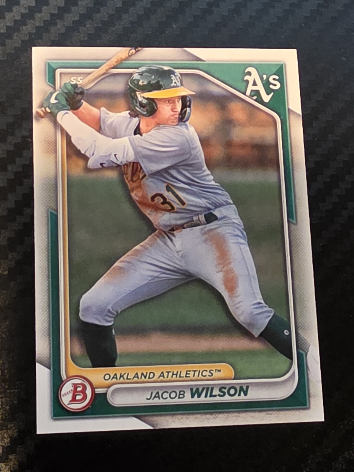 2024 Bowman - Prospects Jacob Wilson #BP-3 (RC) Athletics Prospect 