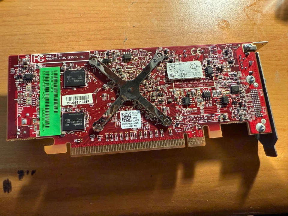 ATI-109-B27631-00 Radeon HD2400 256MB PCI-E x 16 Half Height DMS-Video Card - Image 2 of 3