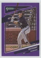 2021 Panini Donruss Variation Holo Purple Keston Hiura (Kestdaddy) #82 05n7