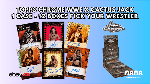 Sol Ruca 25 Topps Chrome WWE X Cactus Jack Full Case Break PYW | eBay