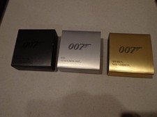 James Bond 007l Set of 3, 1/2 oz Silver Proof Coin in Boxes w COA