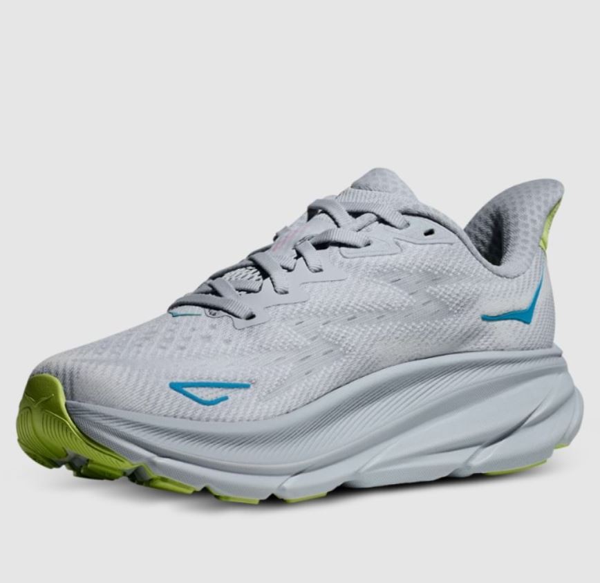 NEW | Hoka Clifton 9 Womens Running Shoes (B Standard) (Gull/Sea Ice) thumbnail 6
