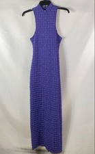 Urban Outfitters Women's Purple Mock Neck Smocked Maxi Dress Size S NWT