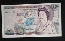 Somerset 1984 TWENTY POUND £20 BANKNOTE  pref:42 A EF condition 