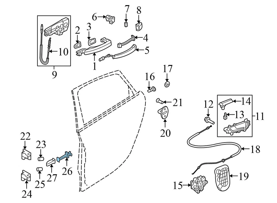 AUDI A4 ALLROAD 2013-2014 - puerta trasera barra de verificación/parada 8K0839249C Foto 3 de 4