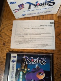 NIGHTS INTO DREAMS CONTROL PAD BUNDLE COMPLETE CIB Reg Card VGC Disc Sega Saturn