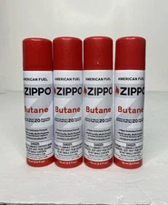 4 Can ZIPPO Refined Butane Lighter Gas Fuel Refill 75 mL Cartridge Made in USA