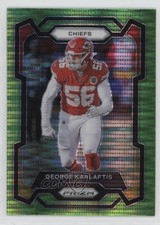 2023 Panini Prizm Neon Green Pulsar Prizm George Karlaftis #143 1k3z