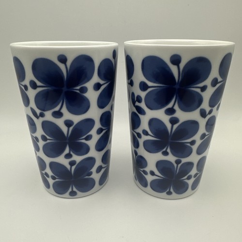 🇸🇪 Rorstrand Mon Amie Blue & White Floral Cups -Marianne Westman (2)